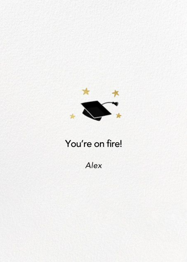 Easy Tiger - Graduation Card by Hello!Lucky - Back