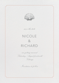 Minimal Scallop Edge Save the Date