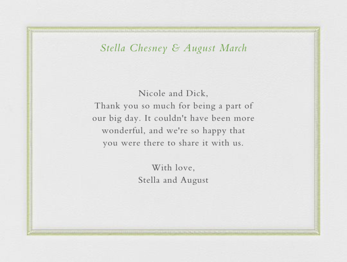 Saranac (Thank You) by Crane & Co.