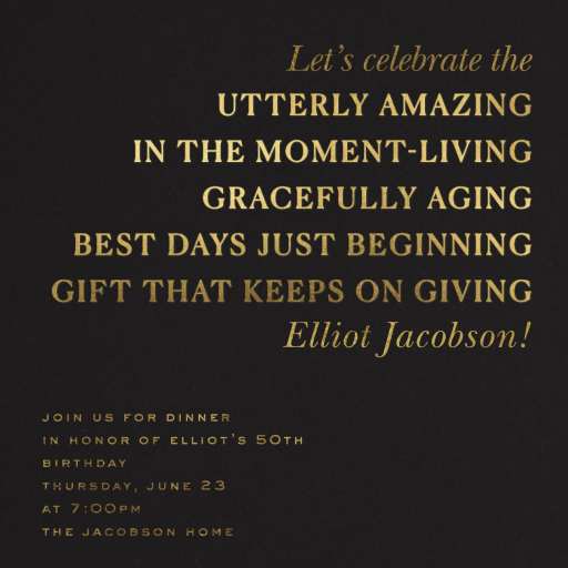 High Praise - Birthday Invitation by Cheree Berry Paper & Design