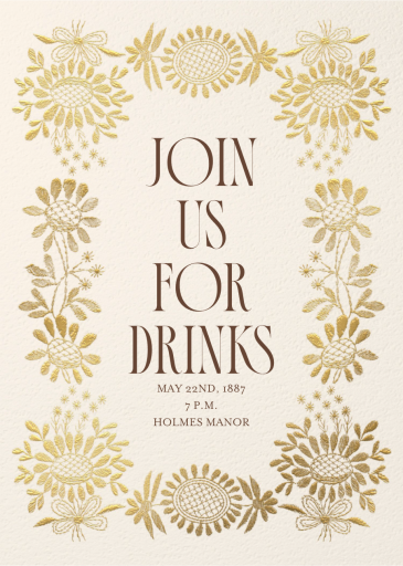 Embroidered Threads - Invitation by The V&A