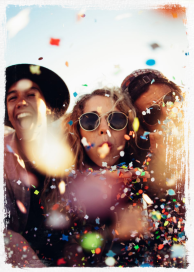 Photo Confetti Blast Invitation