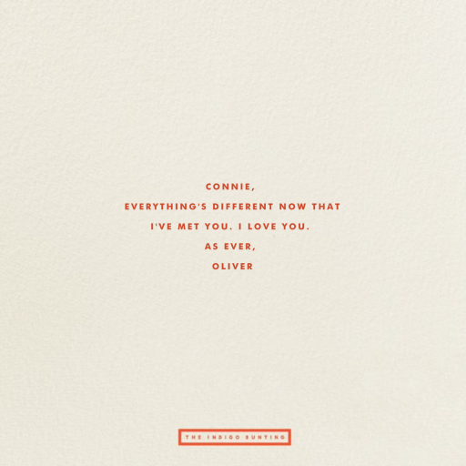 Let's Canoodle - Anniversary Card by The Indigo Bunting - Back