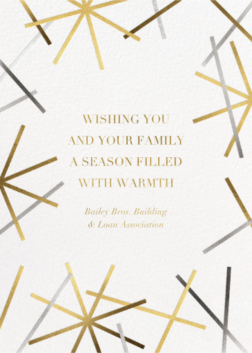 Snowflake Confetti - Holiday Card by Paperless Post