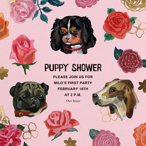 Fetards (Chienne) - Invitation by Nathalie Lété