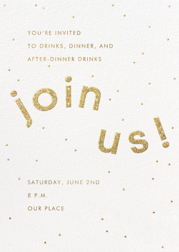 Winding Glitter - Invitation by Paperless Post