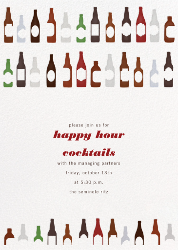 99 Bottles - Happy Hour Invitation by Paperless Post