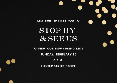 Confetti kate spade new york - Launch Party Invitation by kate spade new york