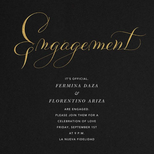 Engagement - Engagement Party Invitation by Bernard Maisner