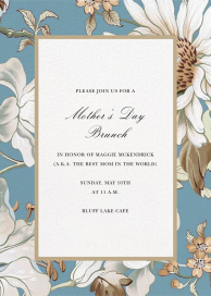 Painted Flowers - Mother's Day Invitation by Oscar de la Renta
