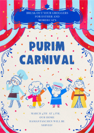 Purim Carnival by Paperless Post