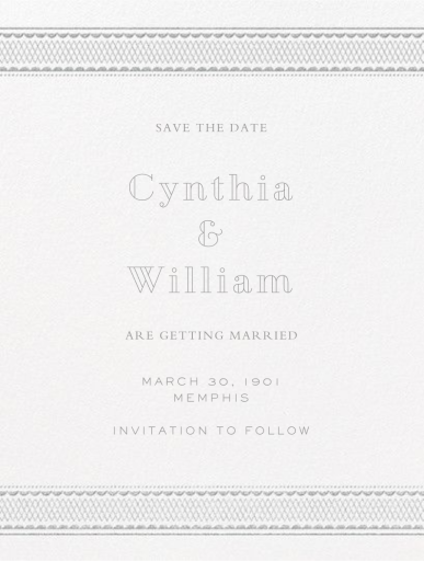 Commerce Street (Save The Date) by Crane & Co.