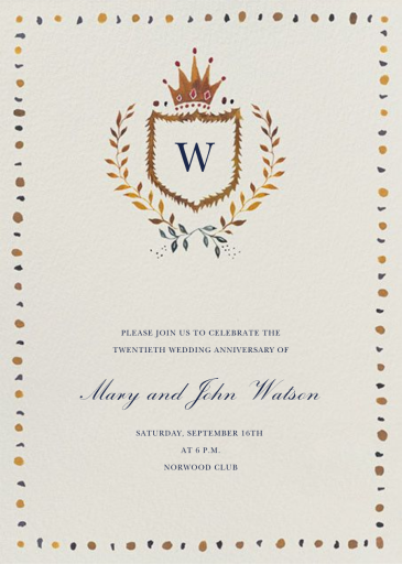 Windsor Family Crest - Invitation by Happy Menocal