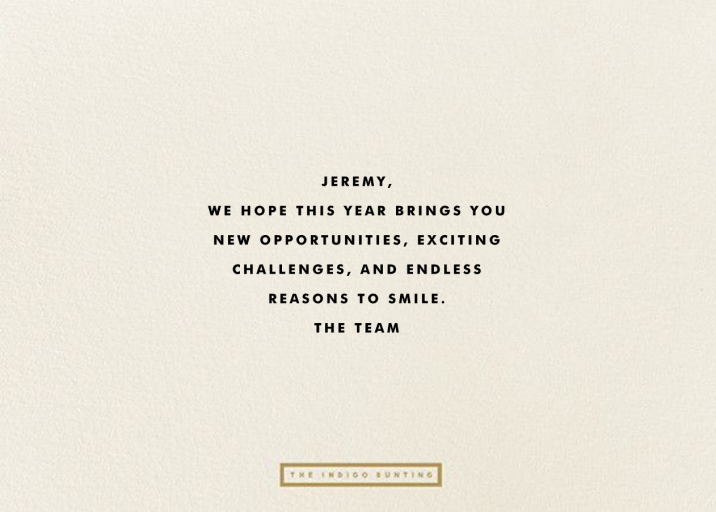 Birthday Languages - Birthday Card by The Indigo Bunting - Back