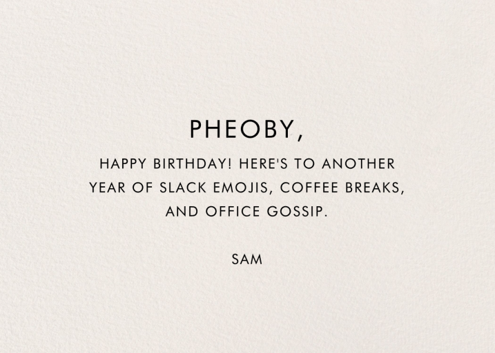 Wildwood Birthday - Birthday Card by Rifle Paper Co. - Back