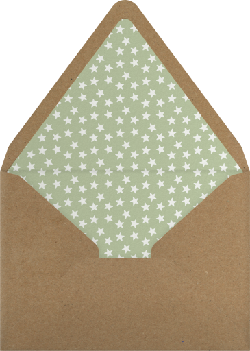 Sports Baby Shower Invitation Envelope