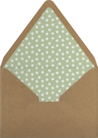 Sports Baby Shower Invitation Envelope