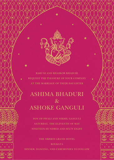 Vinayaka - Wedding Invitation by Paperless Post