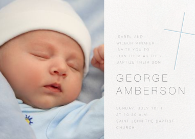 Faithful (Photo Save the Date) - Baptism & Christening Invitation by Paperless Post