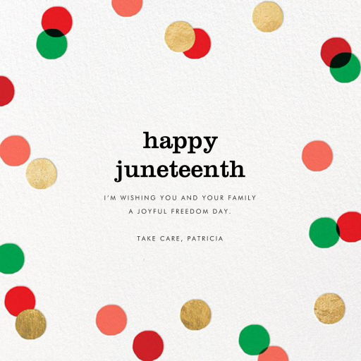 Carnaby (Photo) - Juneteenth Card by Paperless Post - Back