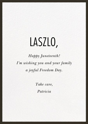 Juneteenth Jubilee - Juneteenth Card by Paperless Post - Back