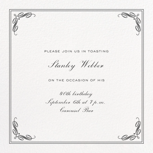 Regency Square - Cocktail Party Invitation by Paperless Post