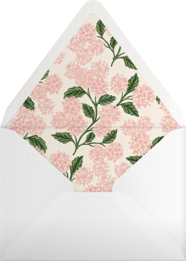 Marco de hortensias - Sobre de Rifle Paper Co.