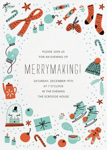 Chillout Accessories - Winter Party Invitation by Hello!Lucky