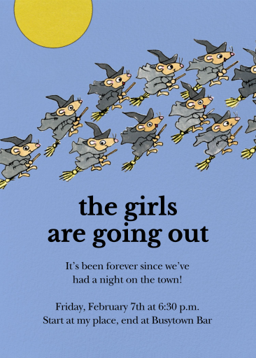 Coven Night - Girls' Night Invitation by Richard Scarry