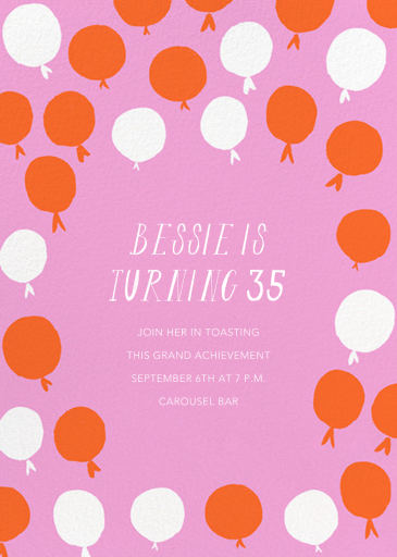 Up in the Air - Birthday Invitation by mr-boddingtons-studio