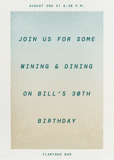 Soft Wash - Invitation by Kelly Wearstler