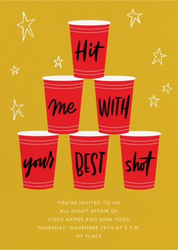 The Pong Song - Sports Invitation by Paperless Post