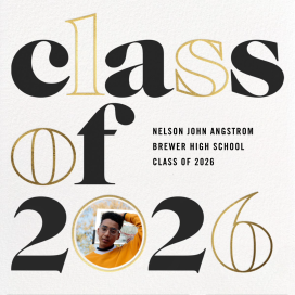 Head of the Class - Announcement by Paperless Post