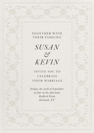 Opulent Border (Invitation) - Invitation by Martha Stewart