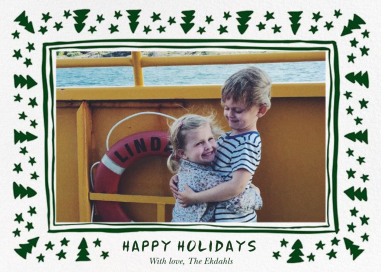 Forest Eve (Photo) - Holiday Card by Linda and Harriett