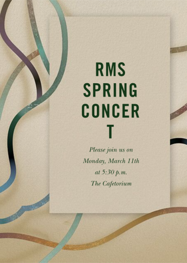 Biotic - Recital Invitation by Kelly Wearstler