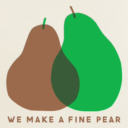 A Fine Pear - Love and Romance Card by The Indigo Bunting