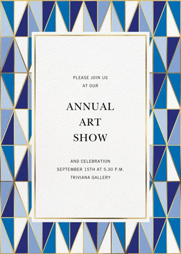Laguna - Art Exhibition Invitation by Jonathan Adler