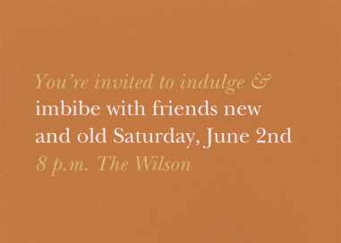 Recitativo - Fall Party Invitation by Venamour