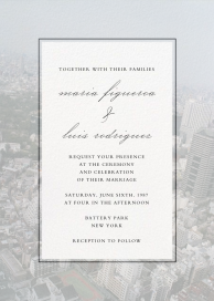 City Panoramic - Wedding Invitation by Paperless Post