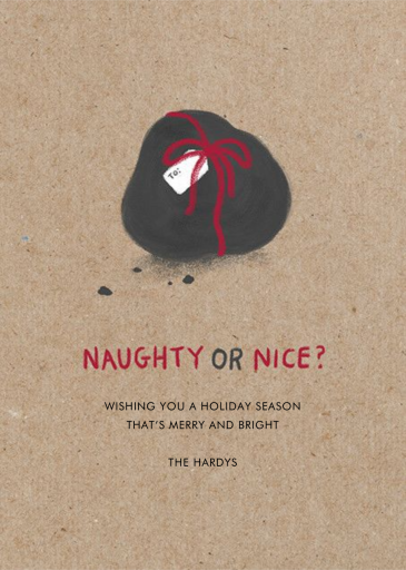 Naughty Naughty - Christmas Card by Paperless Post