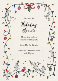 Season Aglow - Christmas Party Invitation by Kirby x Art