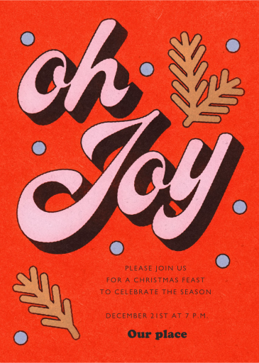 Oh Joy Vintage Holiday - Holiday Party Invitation by Paperless Post