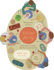 Tabletop Friends - Party Invitation by Maisy Summer