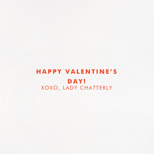 Take Me Shopping - Valentine's Day Card by kate spade new york - Back