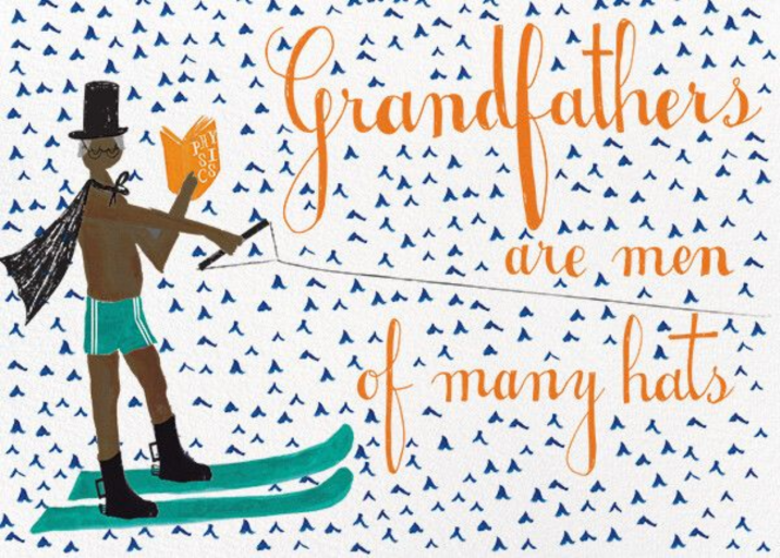 Grandfather Is Waterskiing Again - Thanksgiving Card by Mr. Boddington's Studio