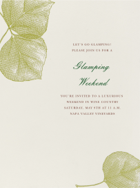 Aspen Leaves - Glamping Invitation by Paperless Post