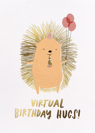 Hedgehug - Birthday Card by Hello!Lucky