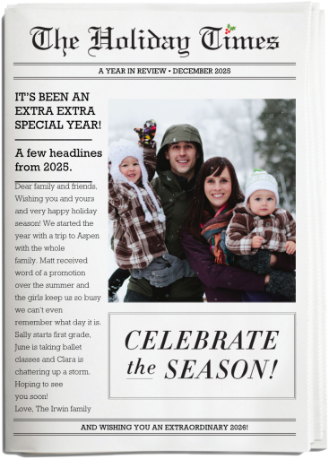 The Holiday Times - Greeting Card by Cheree Berry Paper & Design