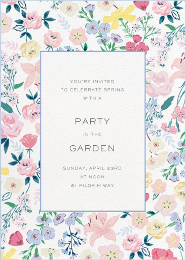 Garden Splendor - Invitation by Meri Meri